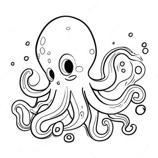 Playful Teenage Kraken In The Ocean Coloring Page 72751 16433