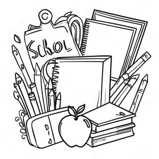 Back To School Coloring Page 72801-16466