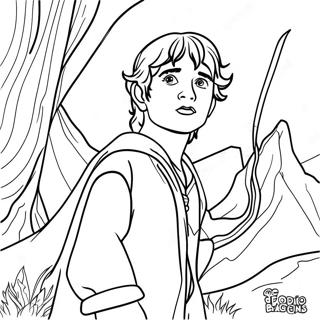 Frodo Baggins Adventure Coloring Page 72880-16531