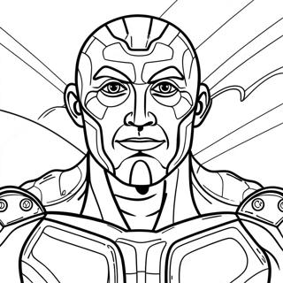 Titan Tv Man With Colorful Background Coloring Page 72906-16549