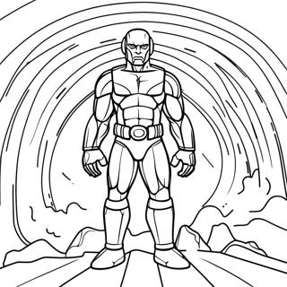 Titan Tv Man With Colorful Background Coloring Page 72906-16550