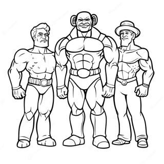 Titan Tv Man With Friends Coloring Page 72908-16557