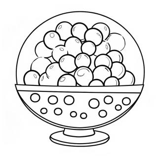 Colorful Gumballs In A Bowl Coloring Page 72958-16589