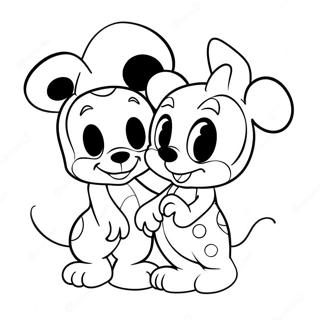 Adorable Disney Couples Coloring Page 72983-16610