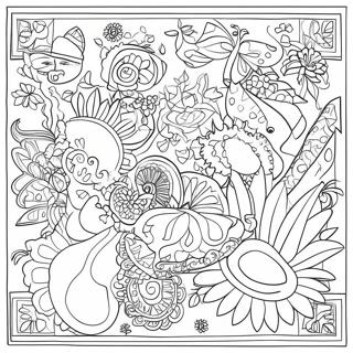 Cultural Symbols Of Countries Coloring Page 73011 16638