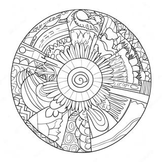 Cultural Symbols Of Countries Coloring Page 73011 16640