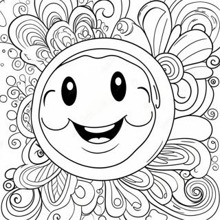 Happy Face Coloring Page 73035-16650