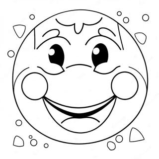 Happy Face Coloring Page 73035-16651