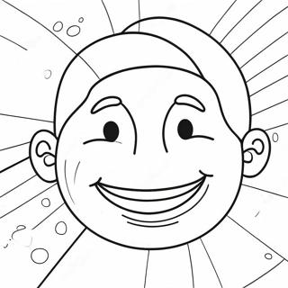Happy Face Coloring Page 73035-16652