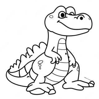 Energetic Montgomery Gator Coloring Page 73062-16678