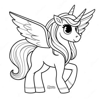 Alicorn Coloring Page 73110-16708