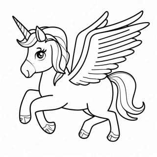 Magical Alicorn In Flight Coloring Page 73111-16709