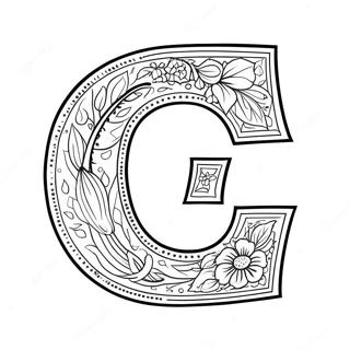 Letter G Coloring Pages