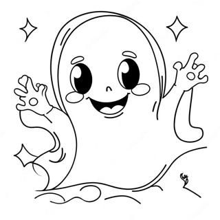 Gleeful Ghost Coloring Page 73139-16739
