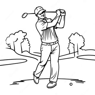 Golf Coloring Pages