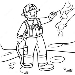 Fire Safety Coloring Pages