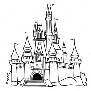 Disney Castle Coloring Pages