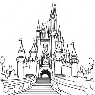 Disney Castle Coloring Page 73342-16887