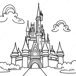 Magical Disney Castle Coloring Page 73343-16890