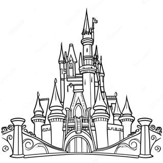 Sparkling Disney Castle Coloring Page 73345-16900