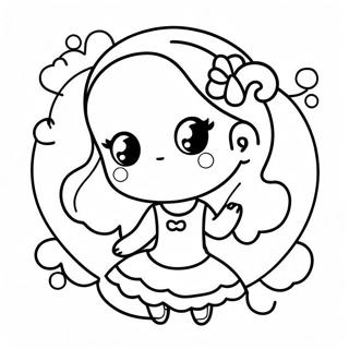 Kawaii Girl Coloring Pages