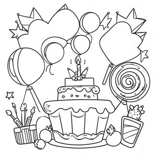 Colorful Friday Celebration Coloring Page 73498-17018