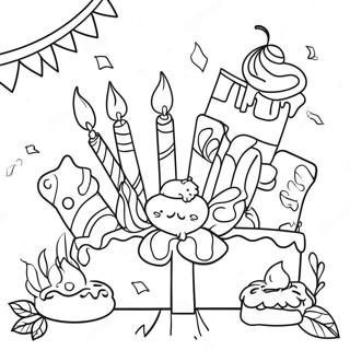 Colorful Friday Celebration Coloring Page 73498-17019
