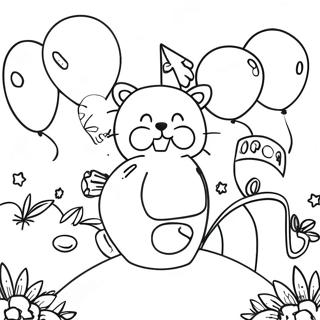 Colorful Friday Celebration Coloring Page 73498-17020