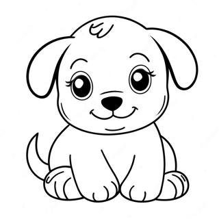 Realistic Puppy Coloring Page 73520-17026