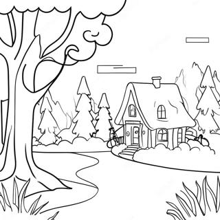 Festive Winter Wonderland Coloring Page 73547-17050