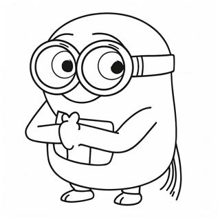 Minion With Sunglasses Coloring Page 7368-1982