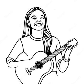 Olivia Rodrigo In Concert Coloring Page 73703-17178