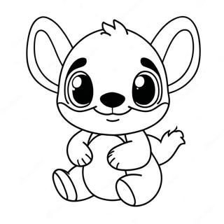 Cute Stitch Christmas Coloring Page 73777-17227