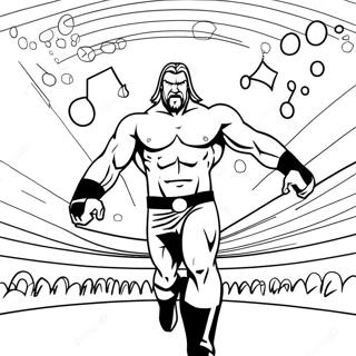 Dynamic Triple H In The Ring Connect The Dots Coloring Page 73807-17261