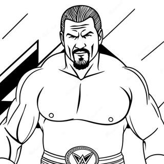 Tracing Wwe Coloring Page 73829-17267