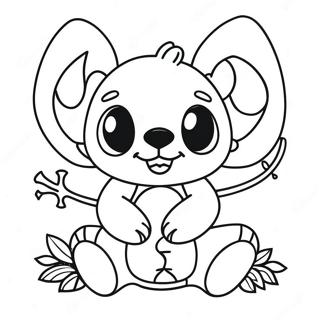 Halloween Stitch Coloring Pages