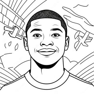 Mbappe Coloring Page 73983-17385