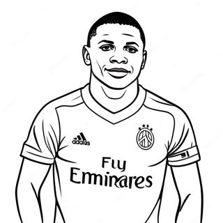 Mbappe Coloring Page 73983-17387