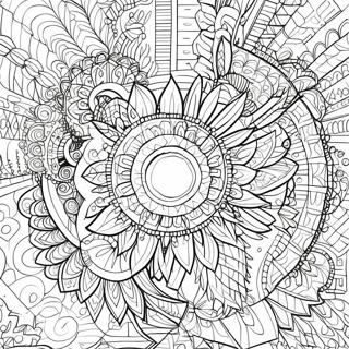 Intricate Geometric Designs Coloring Page 74037-17438