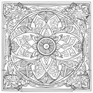 Islamic Art And Architecture Coloring Page 74038-17443
