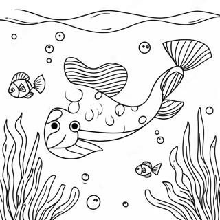 Swimming Coloring Pages