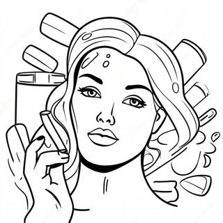 Skincare Coloring Page 74085-17467