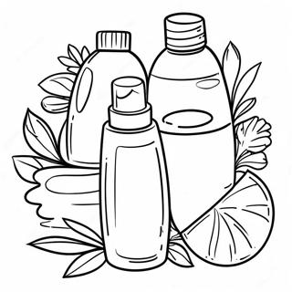 Natural Skincare Products Coloring Page 74086-17470