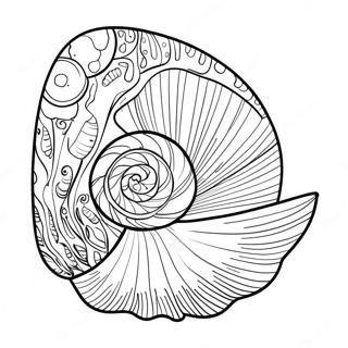 Seashell Coloring Pages