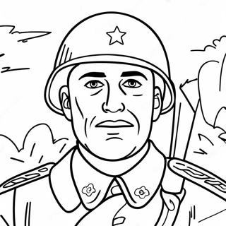 Ww2 Soldier In Battle Coloring Page 74189-17549