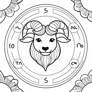 Zodiac Sign Coloring Page 74240-17586