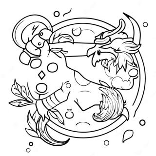 Zodiac Sign Coloring Page 74240-17588