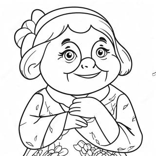 Bluey Grannies Coloring Page 74265-17607