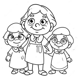 Funny Bluey Grannies Coloring Page 74266-17612