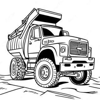 Diesel Truck Lifted Truck Coloring Pages